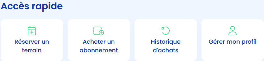 Bouton « Acheter un abonnement » sur la page d’accueil BigCaptain