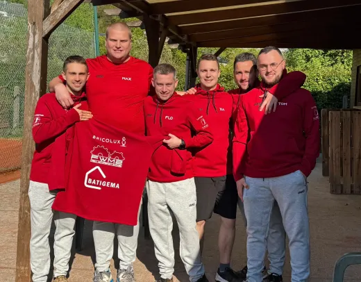 Joueurs lors d’un tournoi au TC Jemelle